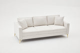 3-Sitzer-Sofa Berlin Creme Gold