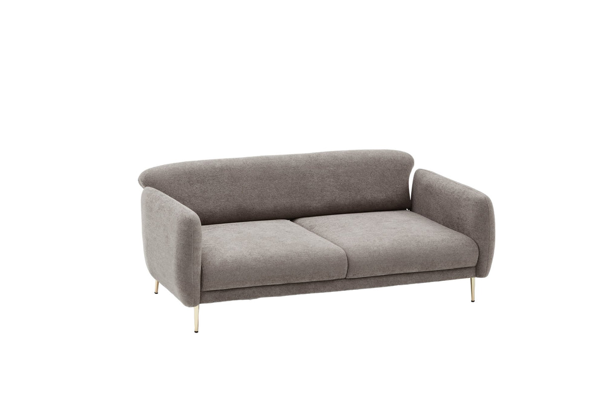 3-Sitzer-Schlafsofa Simena Grey Gold