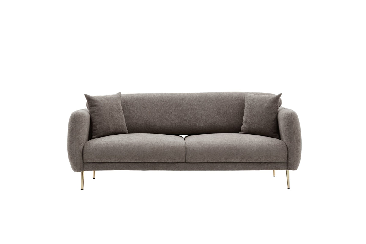 3-Sitzer-Schlafsofa Simena Grey Gold