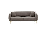 3-Sitzer-Schlafsofa Simena Grey Gold