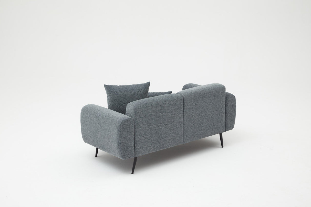 2-Sitzer-Sofa seitlich Anthrazit