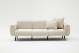 3-Sitzer-Sofa, seitlich, Creme