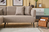 Ecksofa links Revos Braun