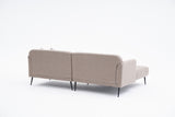 Ecksofa links Revos Braun