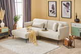 Ecksofa links Revos Creme