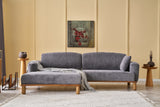 Ecksofa links Rens Grey