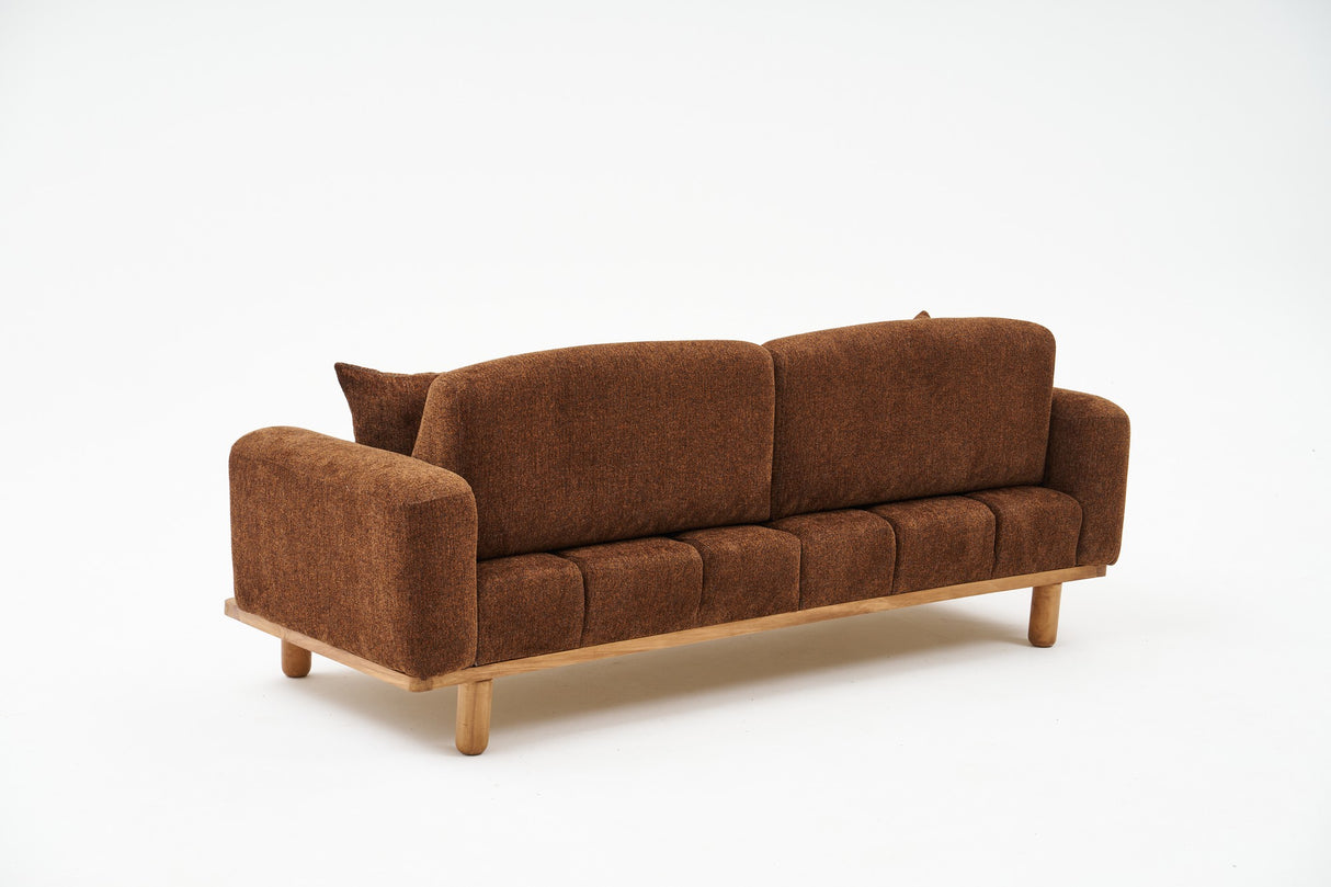 3-Sitzer-Sofa Rens Brown Kupferfarben