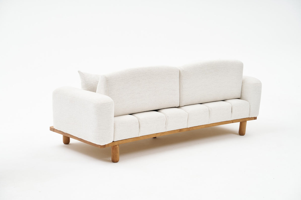 3-Sitzer-Sofa Rens Creme