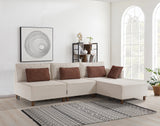 Ecksofa mit Schlaffunktion Rechts Matris Beige