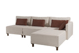 Ecksofa mit Schlaffunktion Rechts Matris Beige