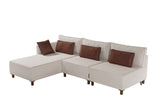 Ecksofa mit Schlaffunktion Links Matris Beige