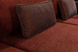 Ecksofa mit Schlaffunktion rechts Matris Claret Red