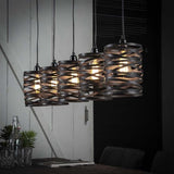 Hanglamp Spin DH Interior Grijs LxBxH 117x27x19 Slate grey Sfeerfoto schuin vooraanzicht