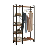 Garderobenmöbel Garderobe Rox Natur - Mit Regalen 