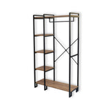 Garderobenmöbel Garderobe Rox Natur - Mit Regalen 