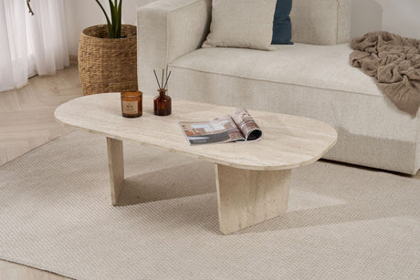 Ovalis – Travertin 100 % MELAMINBESCHICHTETE SPANPLATTEN
