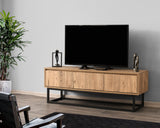 TV-Möbel Tilsim Black Pine Melamin 140x50x40 cm