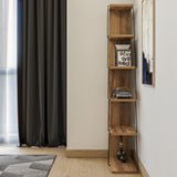 Bücherregal Tlos Oak Black Melamin 50x150x22 cm