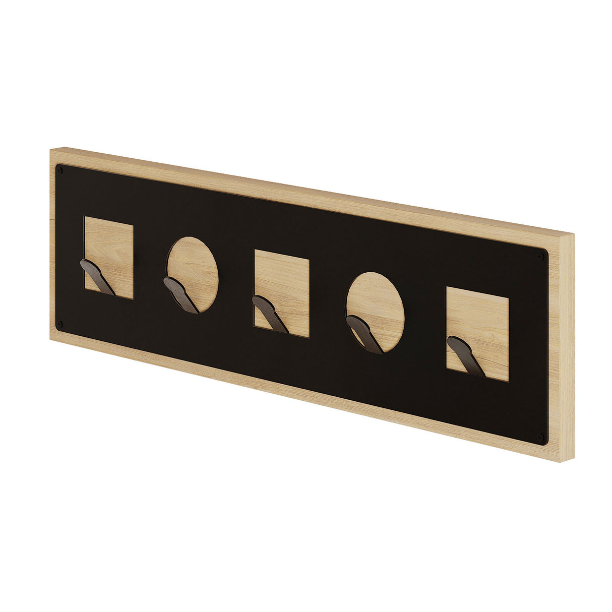 Garderobe 5-Haken Ican Eichenholz Melamin 