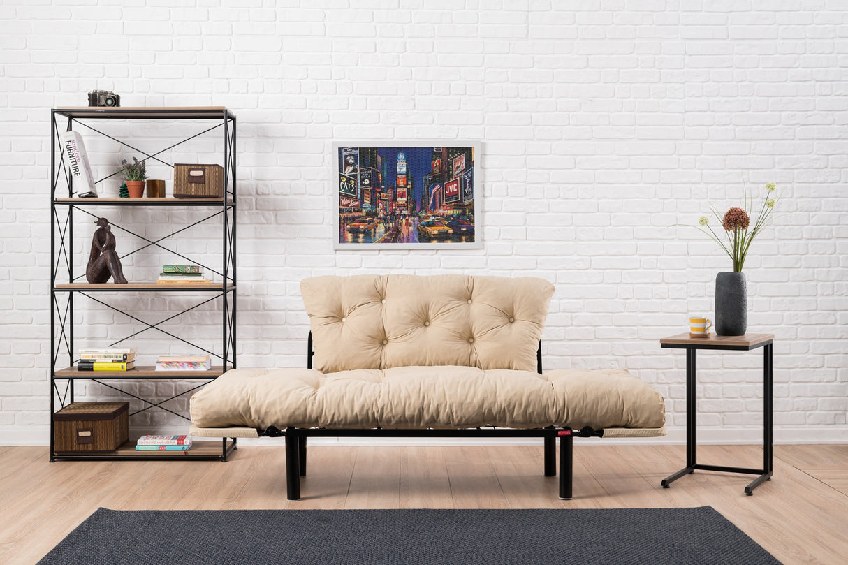 2-Sitzer-Schlafsofa Nitta Creme