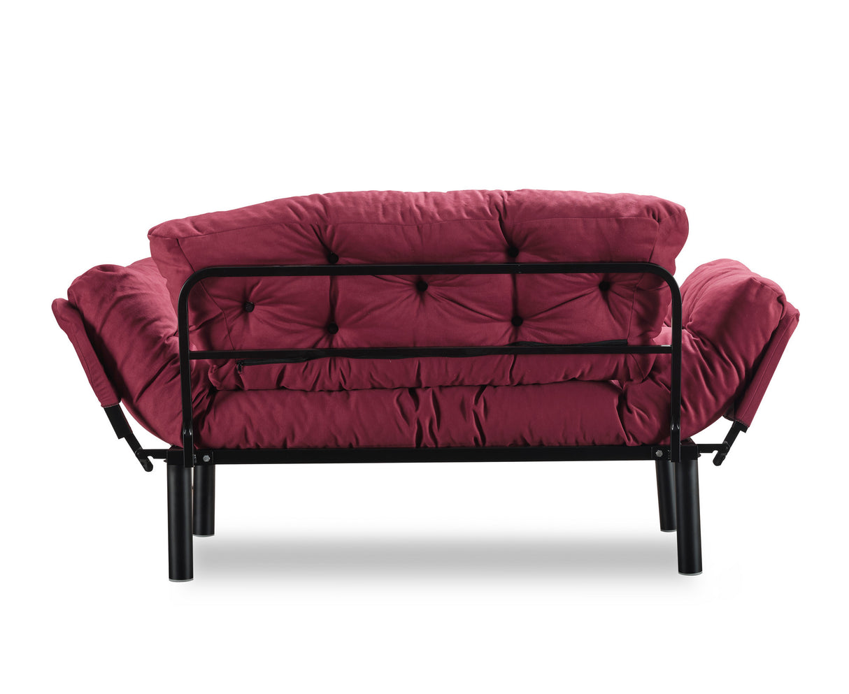 2-Sitzer-Schlafsofa Nitta Maroon