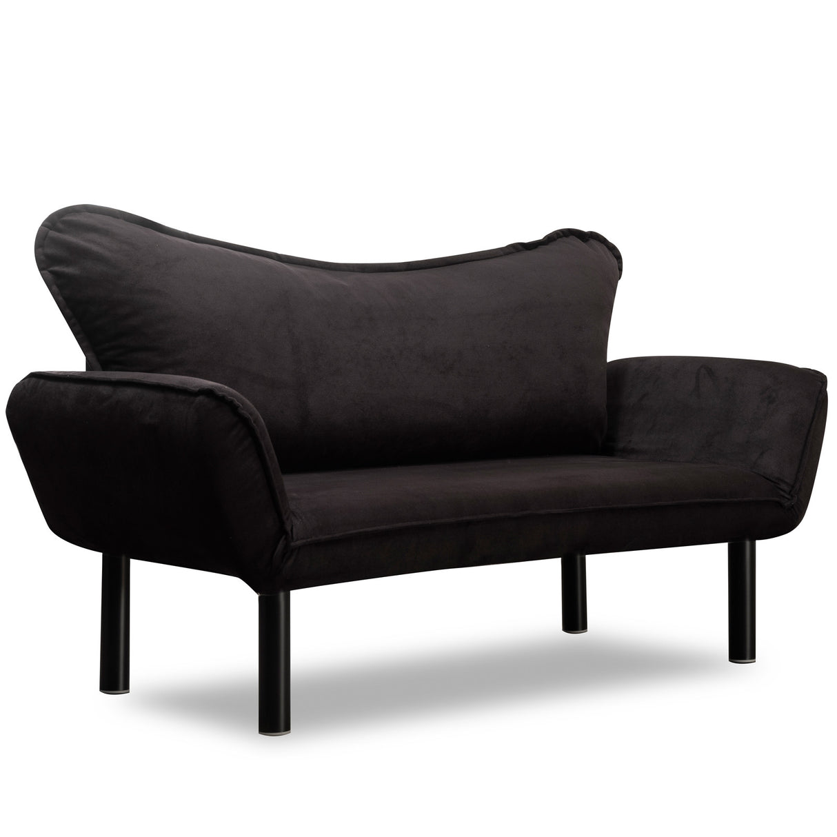 2-Sitzer-Schlafsofa Chatto Schwarz