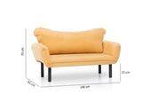 2-Sitzer-Schlafsofa Chatto Senf