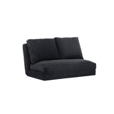 2-Sitzer-Schlafsofa Taida Schwarz