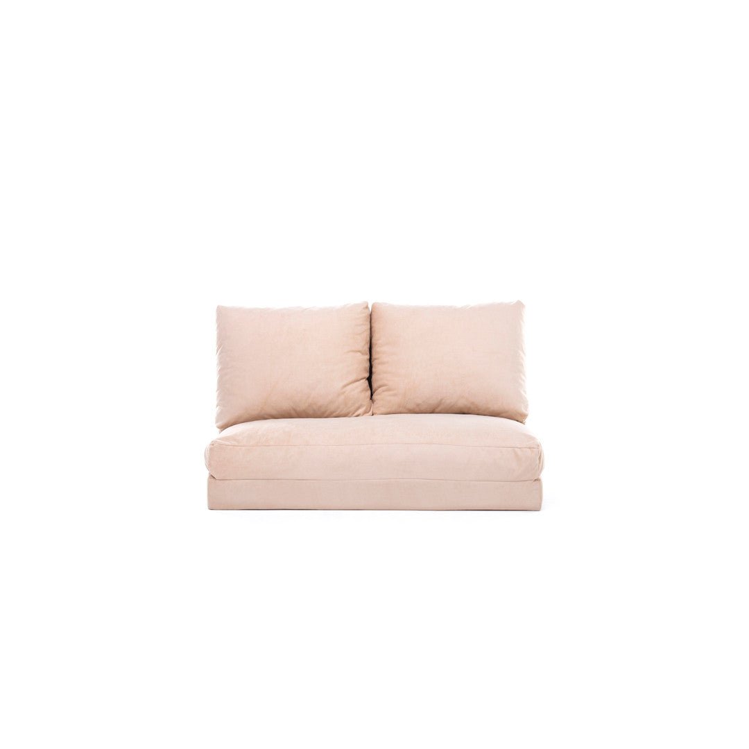 2-Sitzer-Schlafsofa Taida Creme