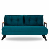 2-Sitzer-Schlafsofa Sando Petrol Green