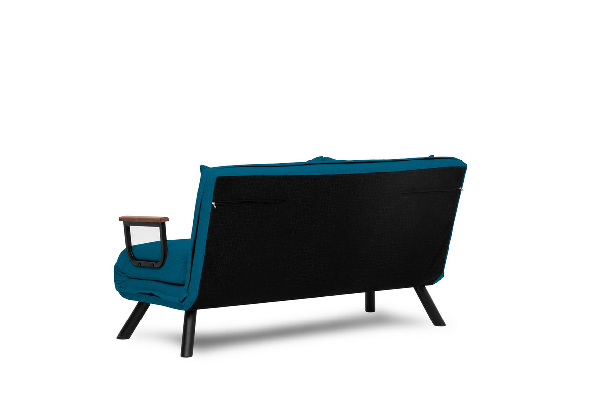 2-Sitzer-Schlafsofa Sando Petrol Green