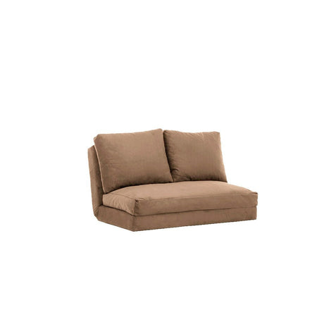 2-Sitzer-Schlafsofa Taida Hellbraun