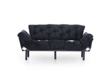 3-Sitzer-Schlafsofa Nitta Triple Schwarz