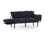 3-Sitzer-Schlafsofa Nitta Triple Schwarz