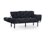 3-Sitzer-Schlafsofa Nitta Triple Schwarz