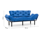 3-Sitzer-Schlafsofa Nitta Triple Blue