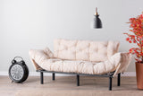 3-Sitzer-Schlafsofa Nitta Triple Cream