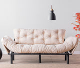 3-Sitzer-Schlafsofa Nitta Triple Cream