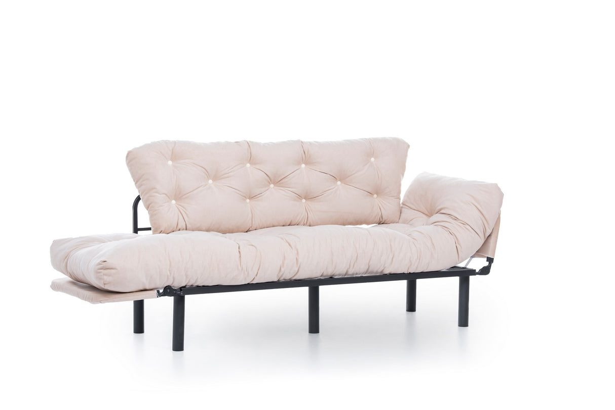 3-Sitzer-Schlafsofa Nitta Triple Cream