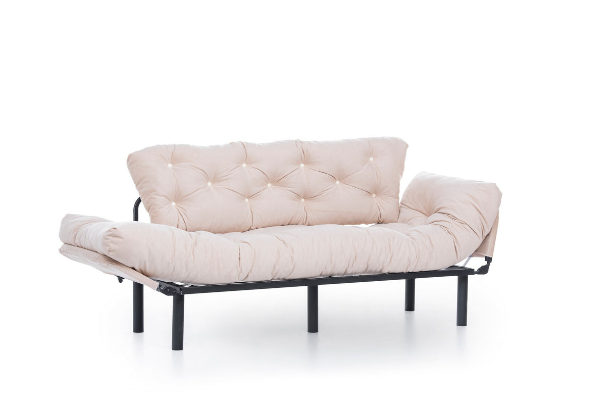 3-Sitzer-Schlafsofa Nitta Triple Cream