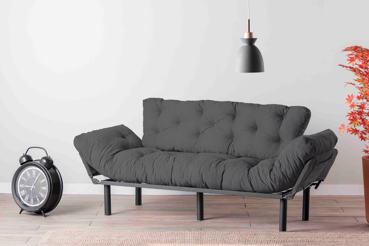 3-Sitzer-Schlafsofa Nitta Triple Grey