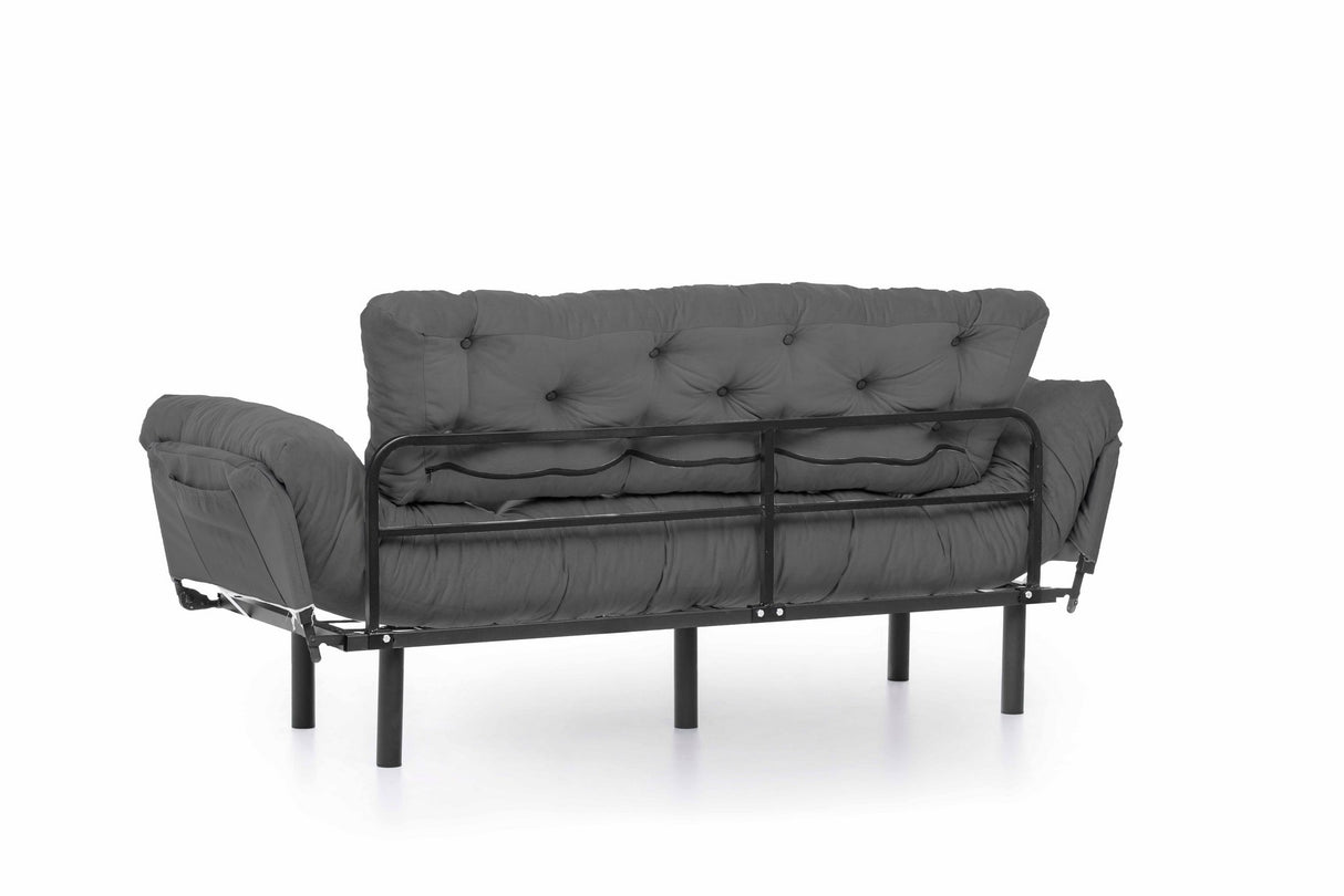 3-Sitzer-Schlafsofa Nitta Triple Grey