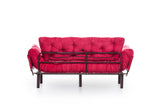 3-Sitzer-Schlafsofa Nitta Triple Maroon