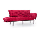 3-Sitzer-Schlafsofa Nitta Triple Maroon