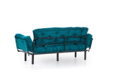 3-Sitzer-Schlafsofa Nitta Triple Petrol Green