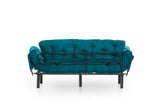 3-Sitzer-Schlafsofa Nitta Triple Petrol Green