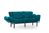 3-Sitzer-Schlafsofa Nitta Triple Petrol Green