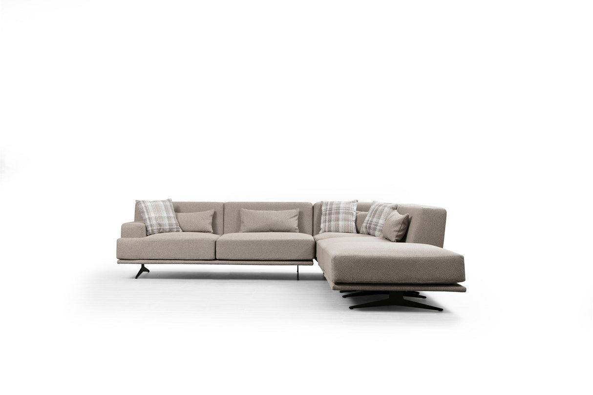 Ecksofa rechts Bentley Beige