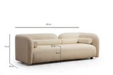 3-Sitzer-Sofa Victoria Creme