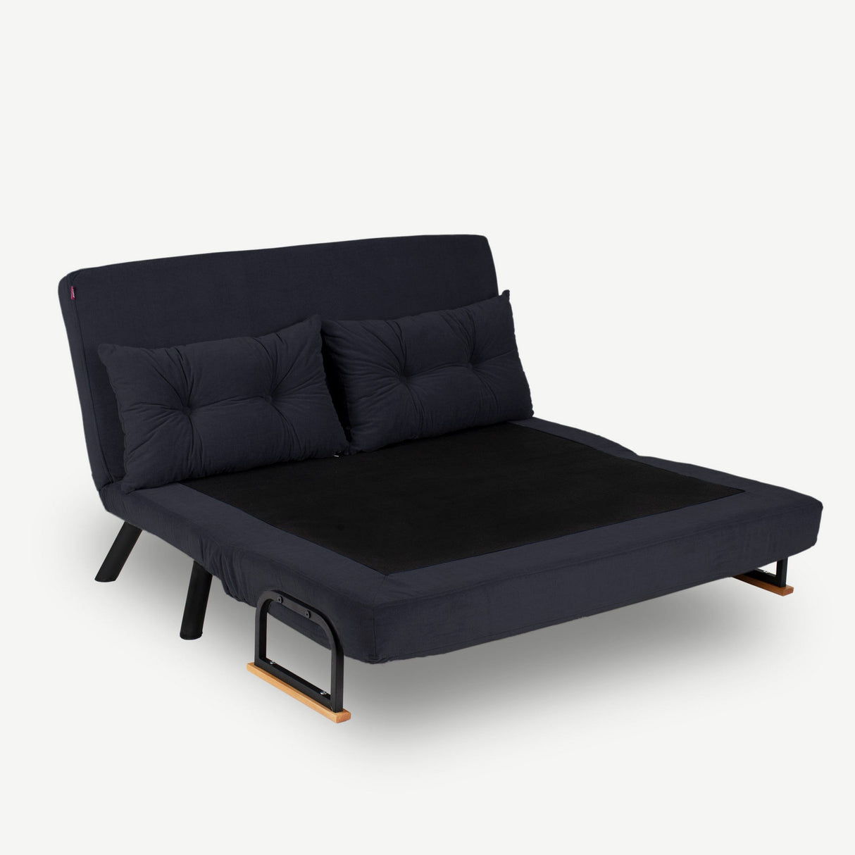 2-Sitzer-Schlafsofa Sando Schwarz